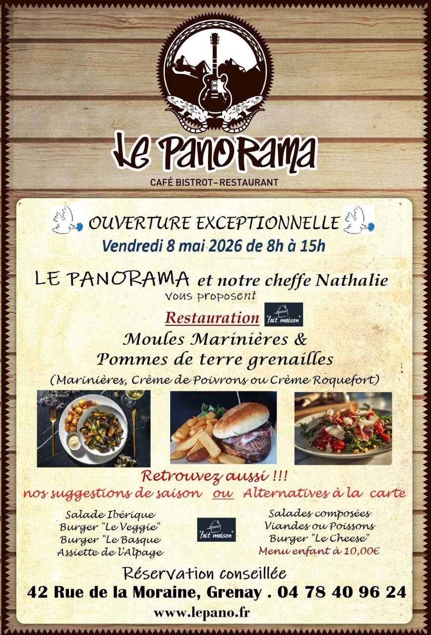 Événement - Le Panorama - restaurant GRENAY - bon restaurant GRENAY
